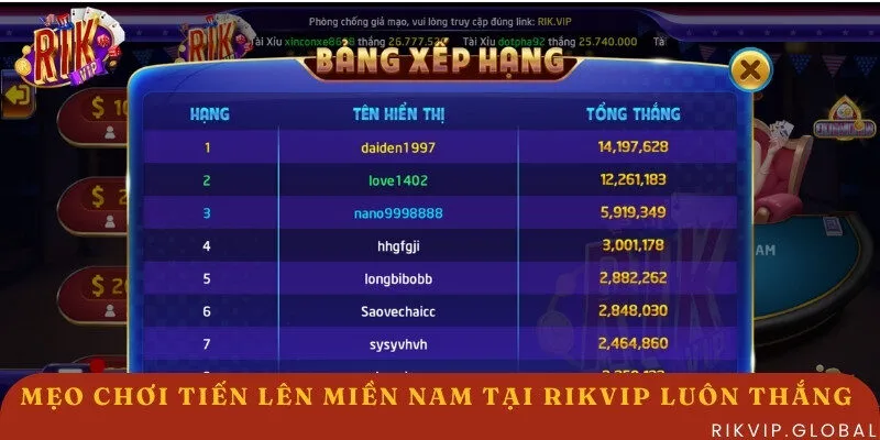 Mẹo chơi Tiến Lên Miền Nam thắng nhanh